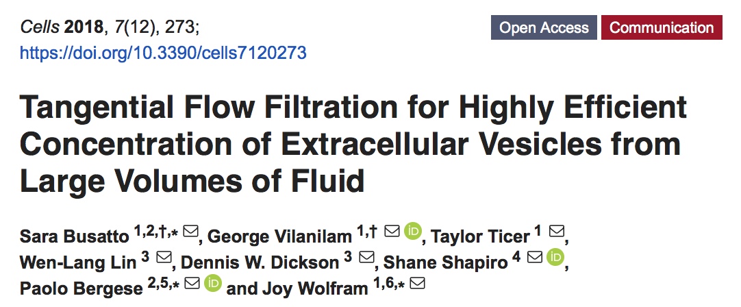Paper: First study supported by evFOUNDRY published on Cells